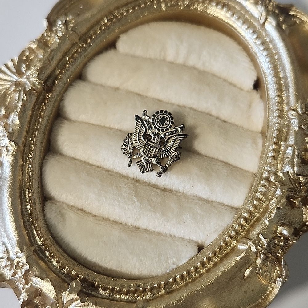 Sterling Silver Military Pin Brooch
